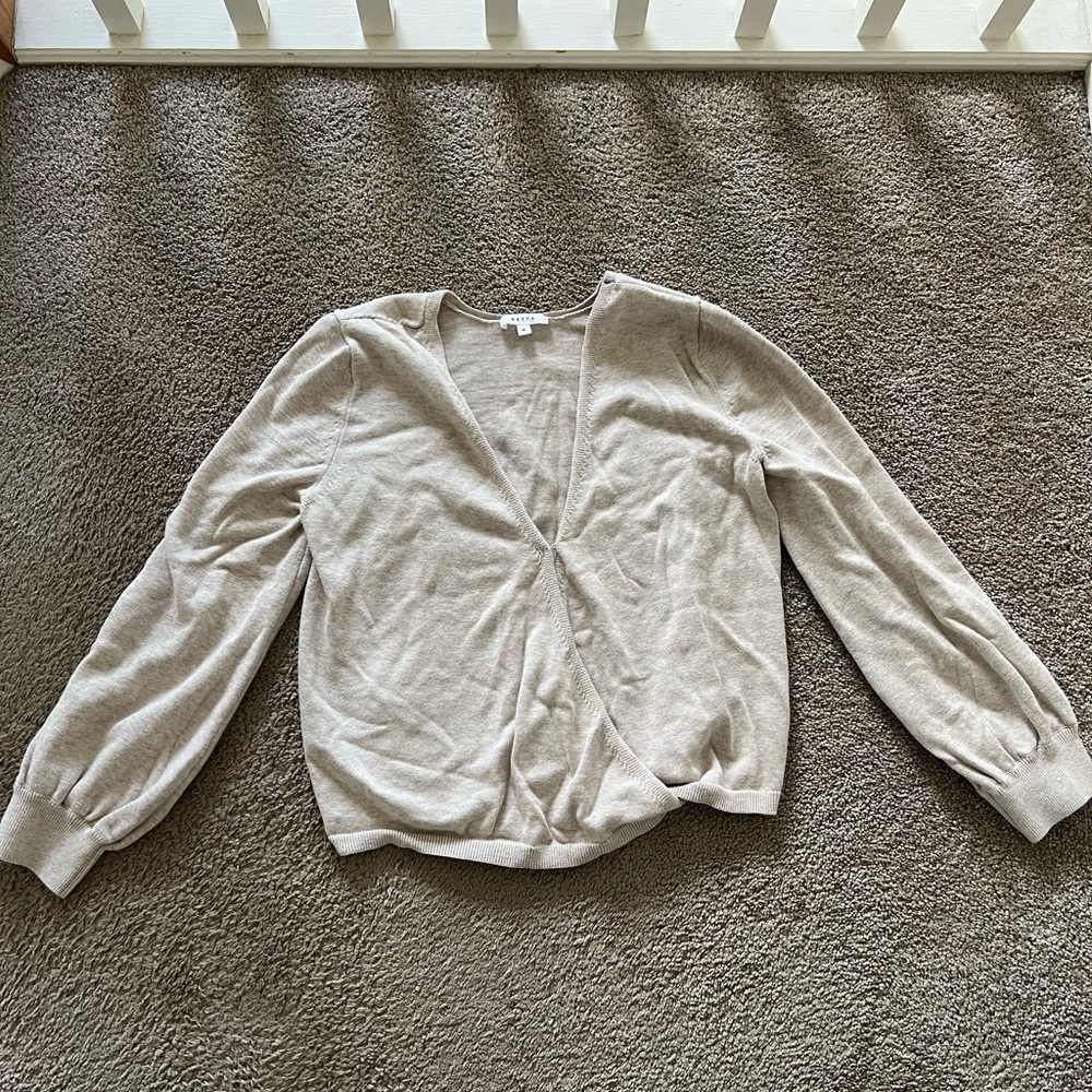 Vetta Beige Button-Up Cardigan